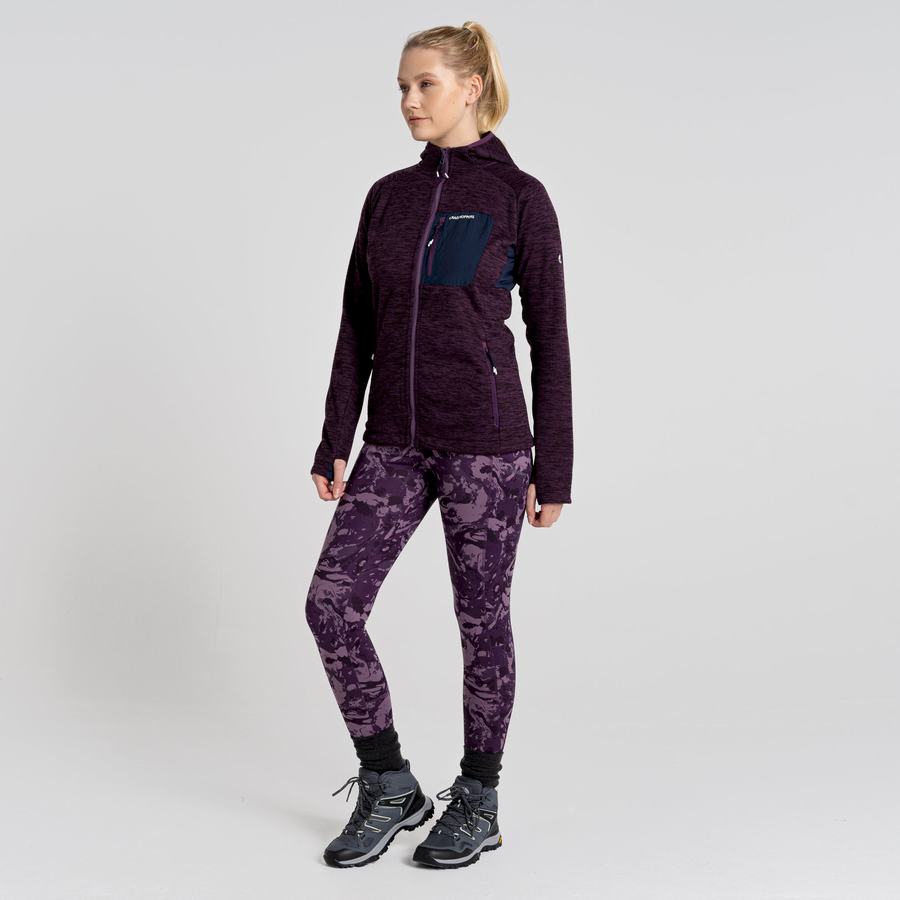 Purple Craghoppers Kiwi Thermal Women's Leggings | IFO679HN