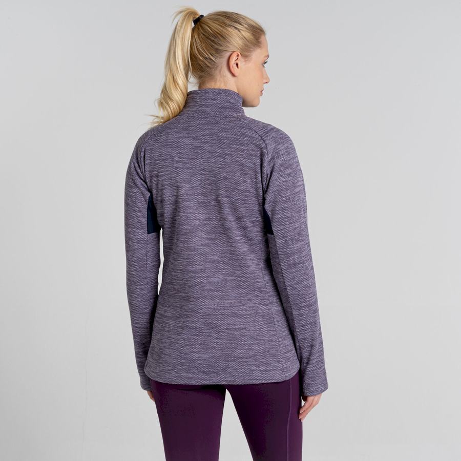 Purple Craghoppers Trina Half Zip Women's Sweaters | ICQ1845PJ