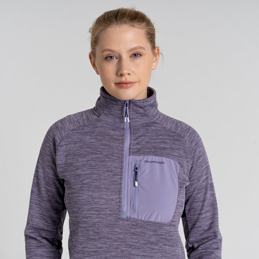 Purple Craghoppers Trina Half Zip Women's Sweaters | ICQ1845PJ