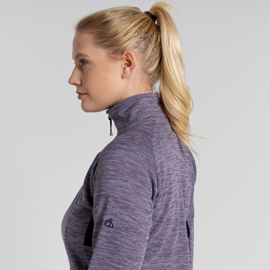 Purple Craghoppers Trina Half Zip Women's Sweaters | ICQ1845PJ