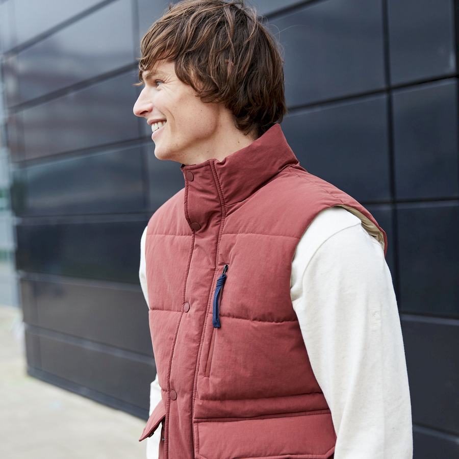 Red Craghoppers Dunbeath Vest Men's Gilets | OSZ496IK