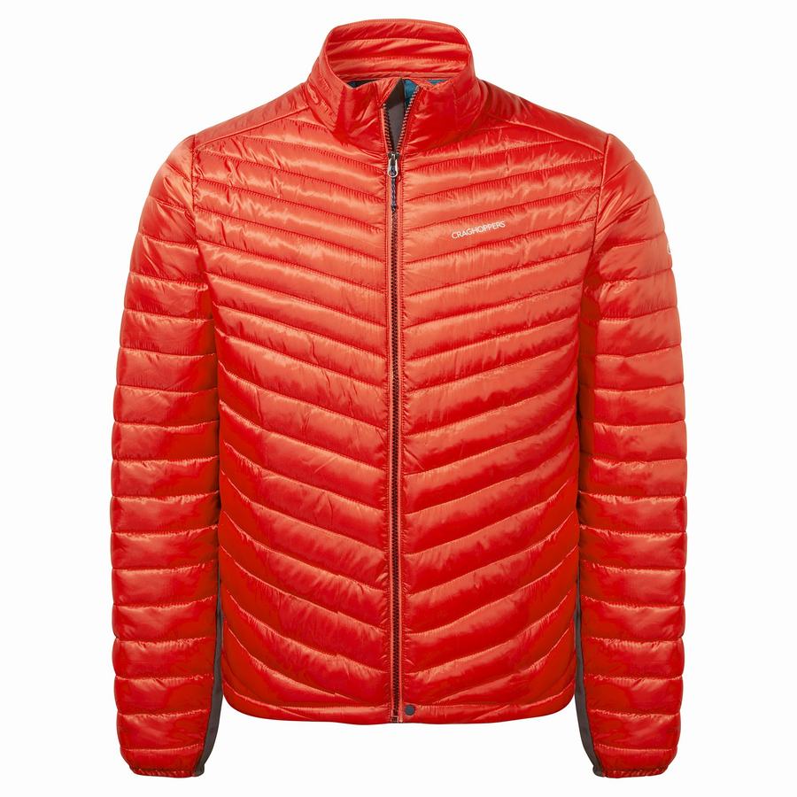 Red Craghoppers ExpoLite Insulated Men's Jackets | IKL9772VN