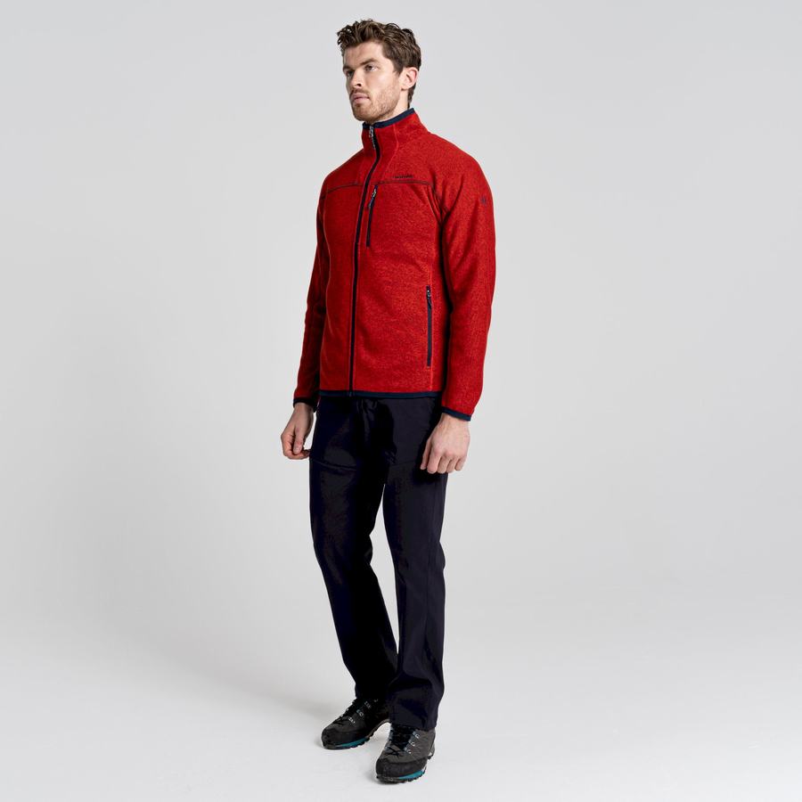 Red Craghoppers Torney Men's Sweaters | REV7946JJ