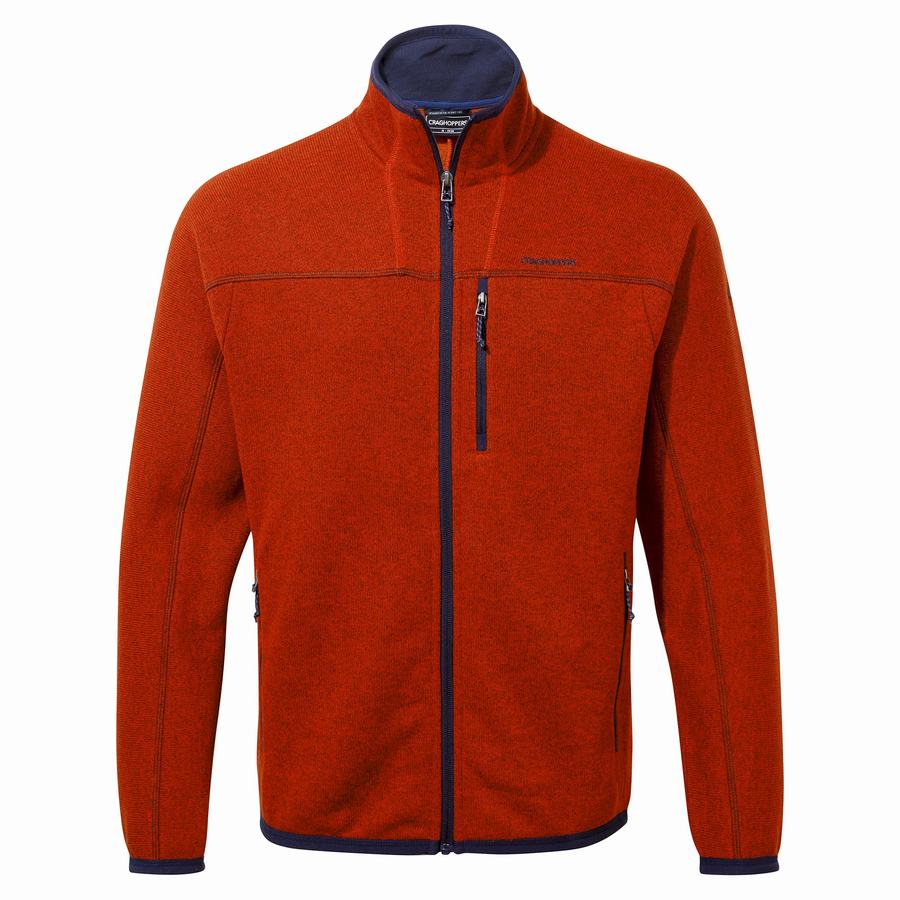 Red Craghoppers Torney Men's Sweaters | REV7946JJ