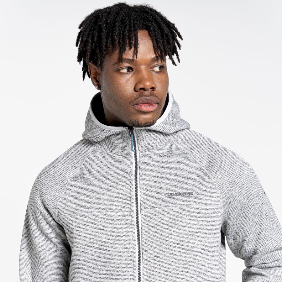 Silver Craghoppers Brayden Hooded Men's Sweaters | LQG929VW