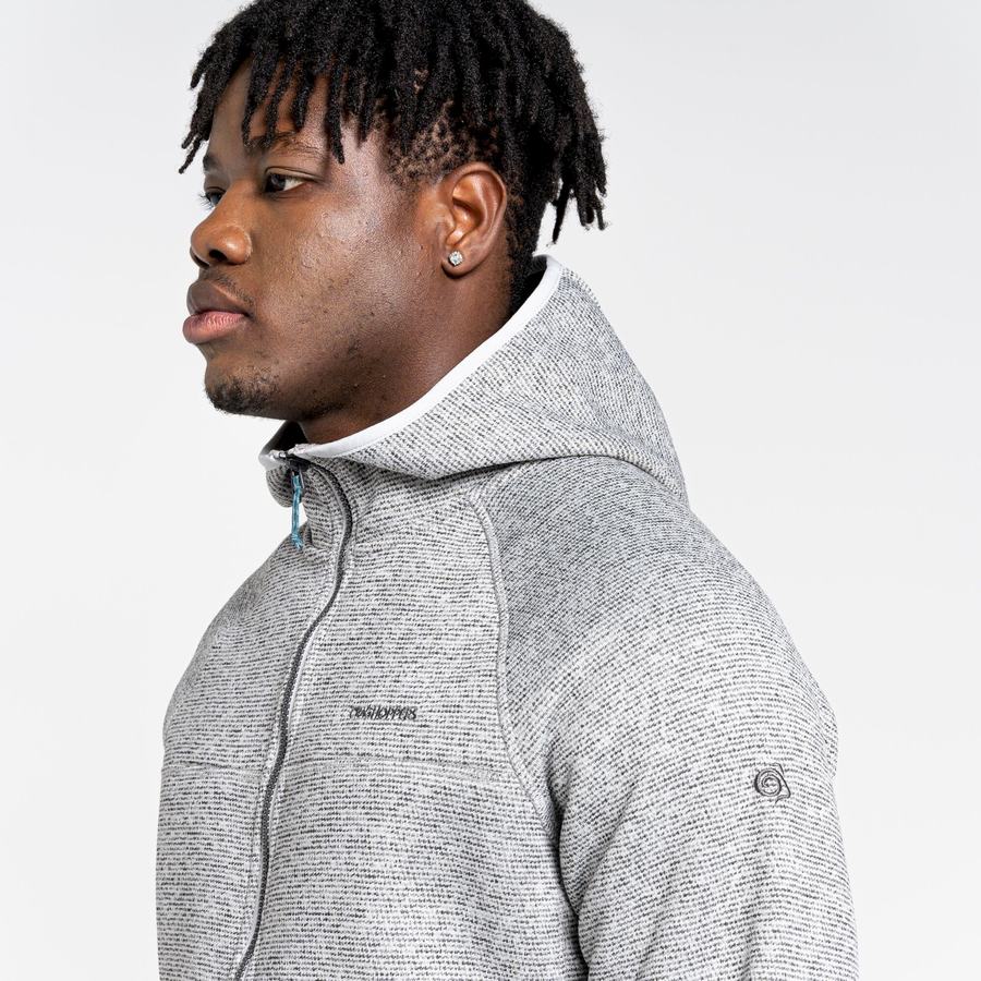 Silver Craghoppers Brayden Hooded Men's Sweaters | LQG929VW