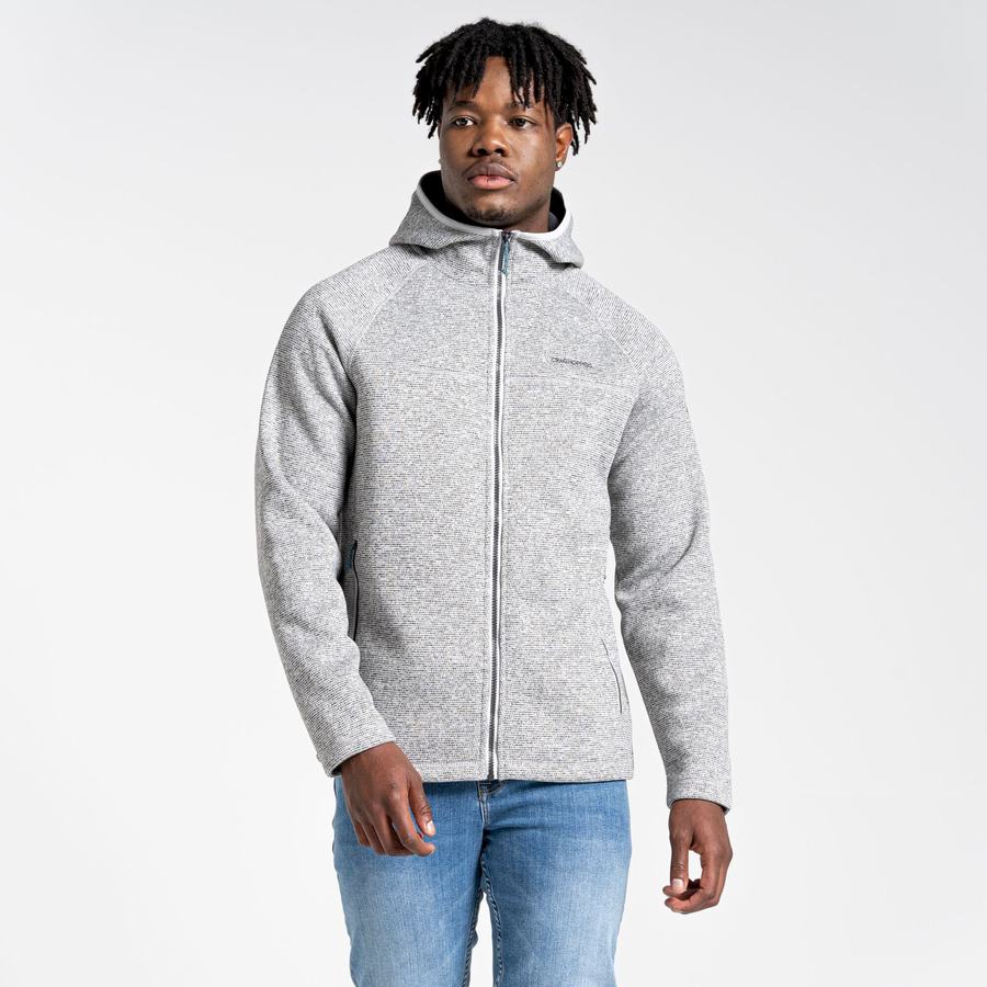 Silver Craghoppers Brayden Hooded Men's Sweaters | LQG929VW