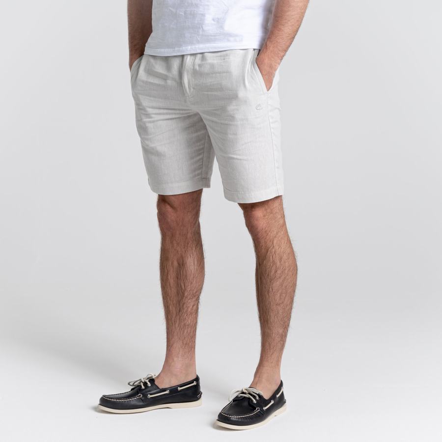 Silver Craghoppers Nosibotanical Buck Men's Shorts | UPY9449ET