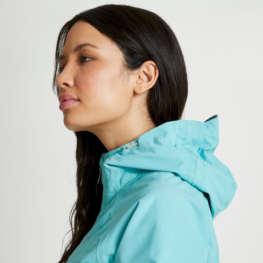 Turquoise Craghoppers Waterproof Atlas Women's Jackets | YQJ8922VO