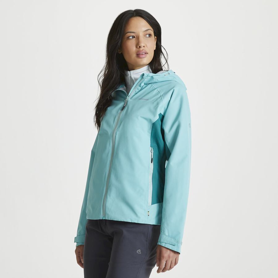 Turquoise Craghoppers Waterproof Atlas Women's Jackets | YQJ8922VO