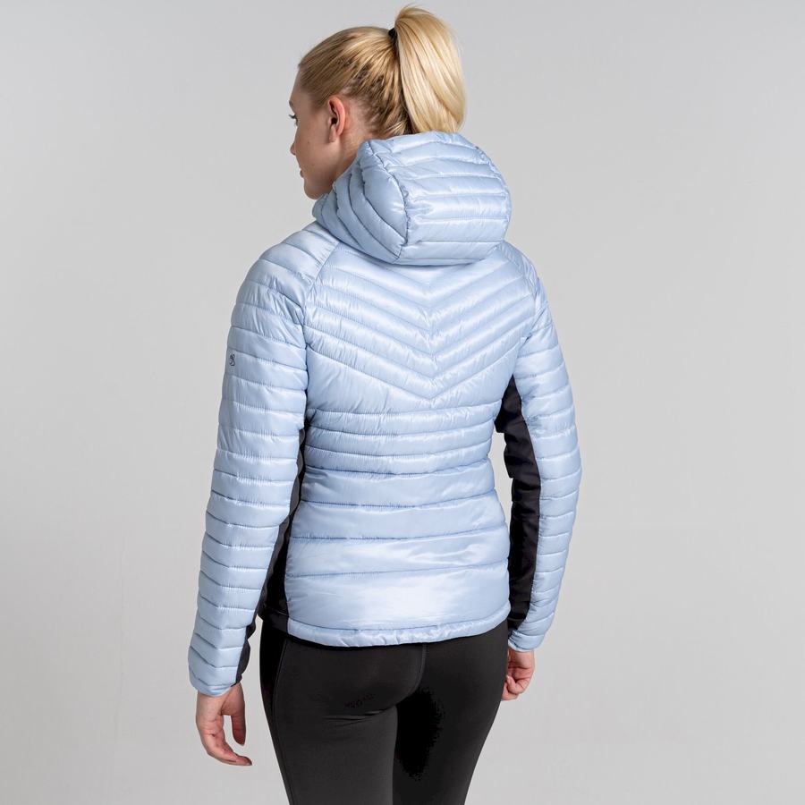 White Craghoppers ExpoLite Insulated Hooded Women's Jackets | OZJ4940XK