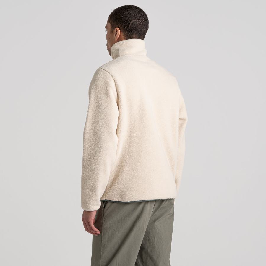 White Craghoppers Sulivan Overhead Men's Sweaters | GHX9898GI