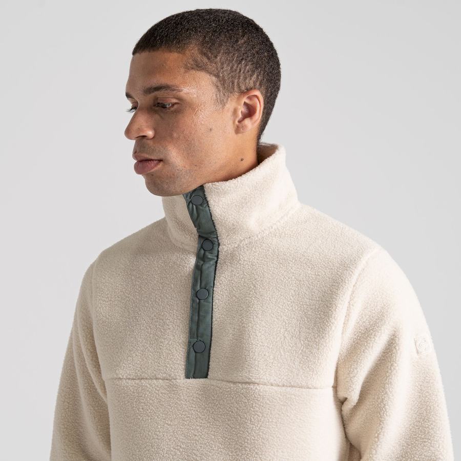 White Craghoppers Sulivan Overhead Men's Sweaters | GHX9898GI