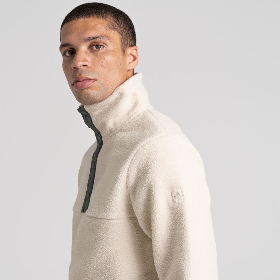 White Craghoppers Sulivan Overhead Men's Sweaters | GHX9898GI