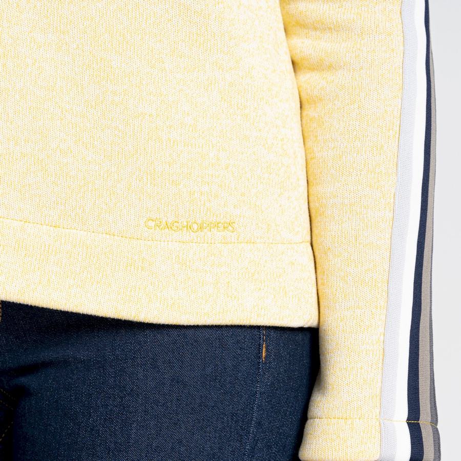 Yellow Craghoppers Pinalla Crew Neck Women's Sweatshirts | XQJ9471VS