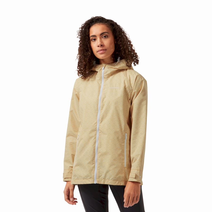 Yellow Craghoppers Waterproof Laurel Women's Jackets | YCK3135NR